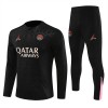 Paris Saint-Germain Sweat d'Entraînement Quarter-Zip 2024-25 Noire Pour Homme